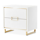 Palm Gate Nightstand Cloud White