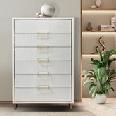 Palm Gate 6 Drawer Chest Cloud White
