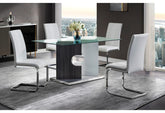 D219DT Dining Table + Chair WHITE
