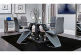 D2207DT Dining Table + Chair GREY