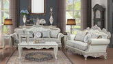 Tuscan Living Room Set in Silver