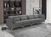 Julia Velvet Modular 142" Sofa
