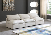 Plush Velvet Standard Modular Down Filled Cloud-Like Comfort Overstuffed 105" Ar