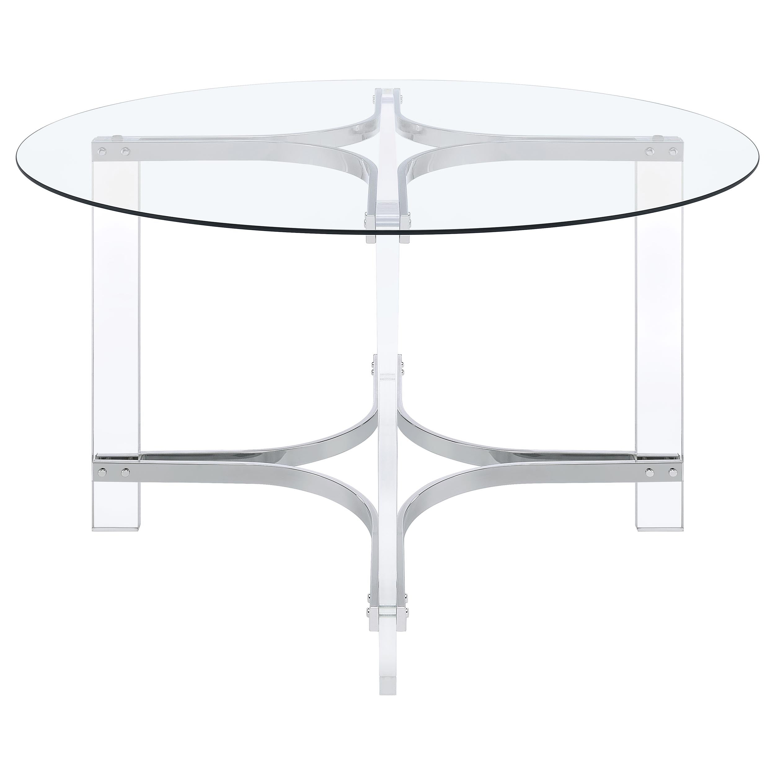 Keeling 5-piece Round Glass Dining table Set