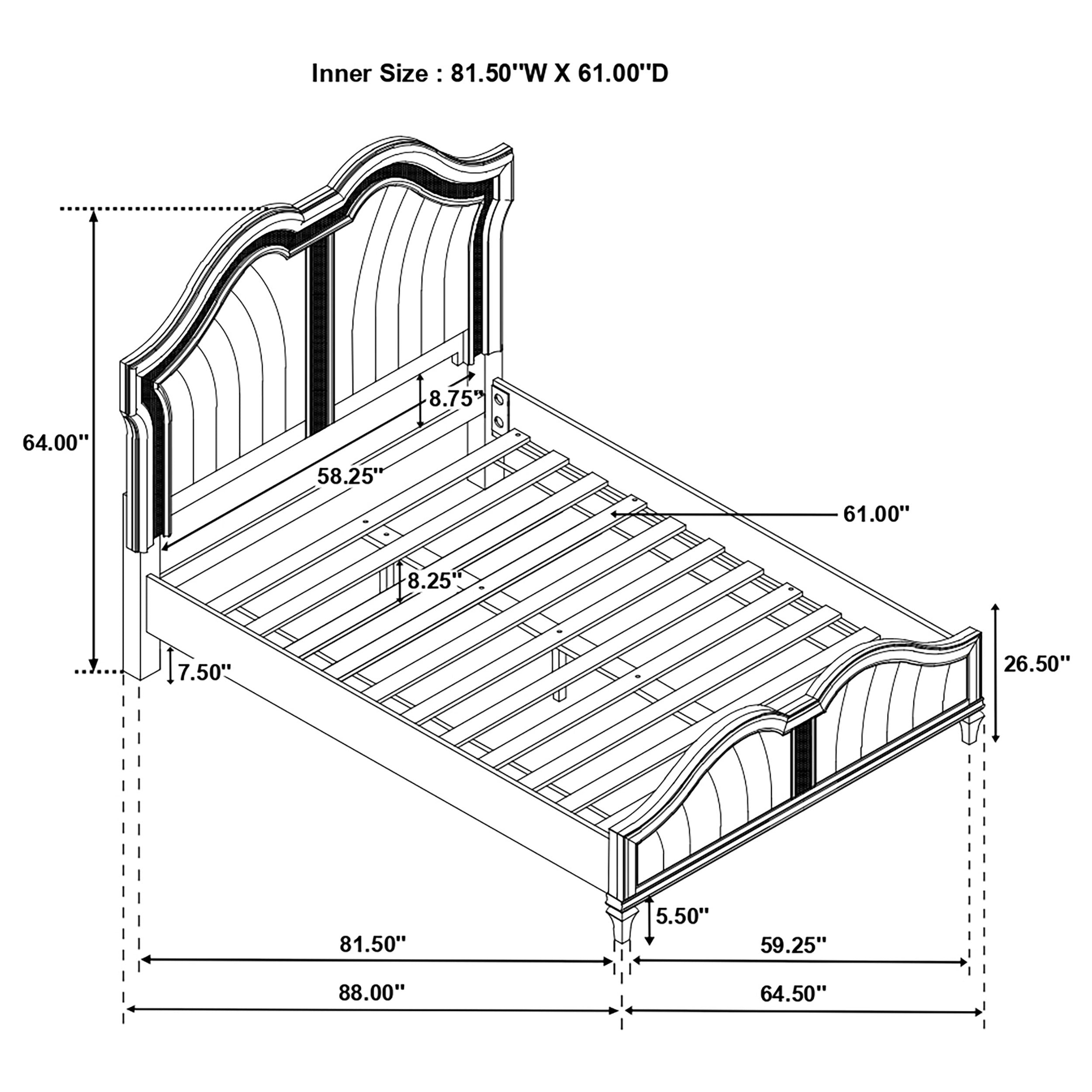 Evangeline Bedroom Set 5pcs