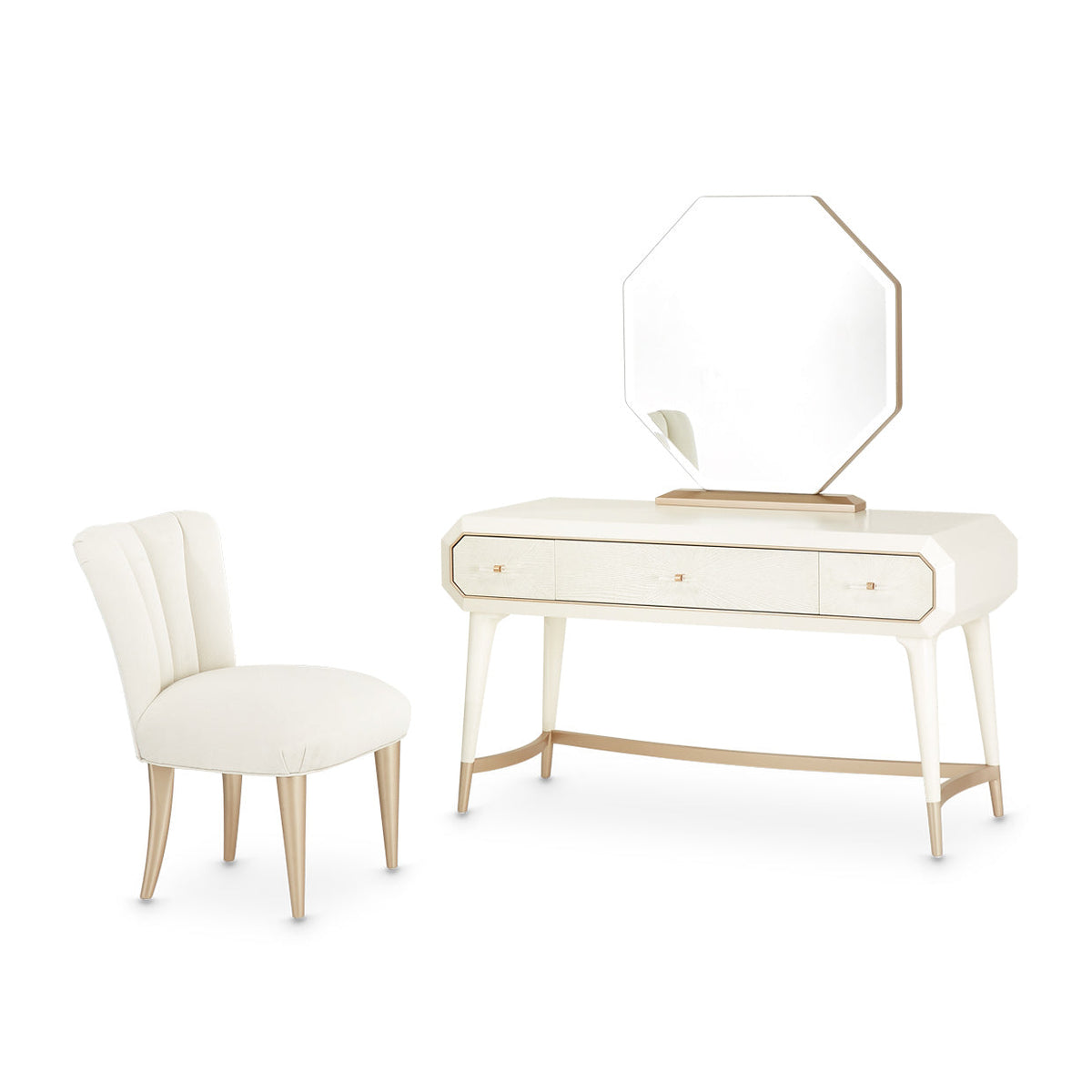 La Rachelle Vanity with Mirror & Chair