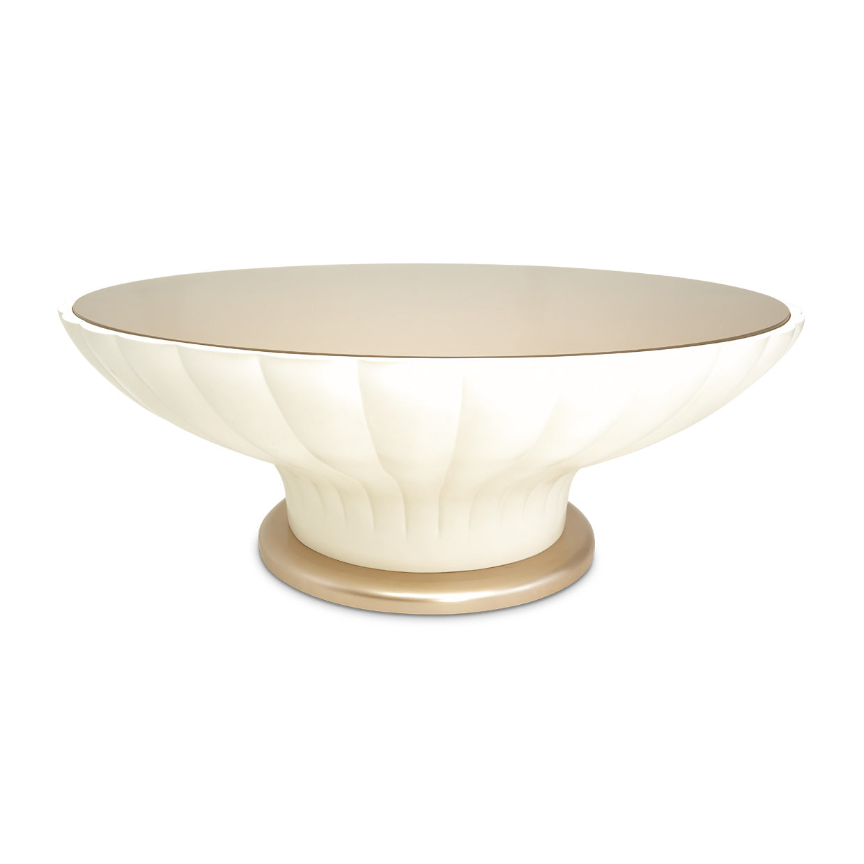 La Rachelle Round Scalloped Cocktail Table