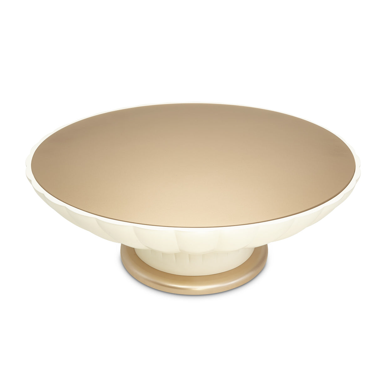 La Rachelle Round Scalloped Cocktail Table