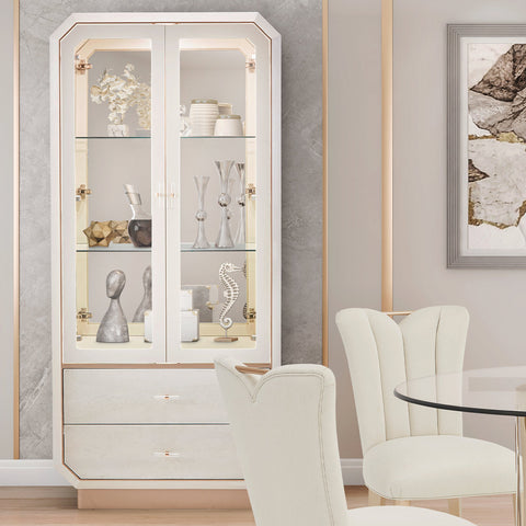 La Rachelle Display Cabinet with LED Lighting