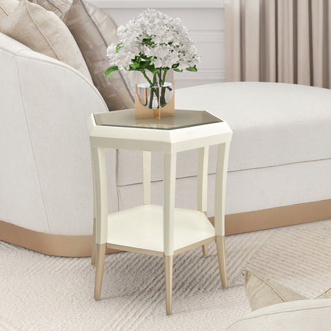 La Rachelle Hexagon End Table