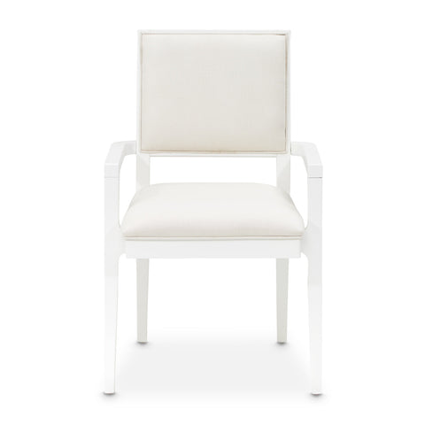 Palm Gate Arm Chair Cloud White