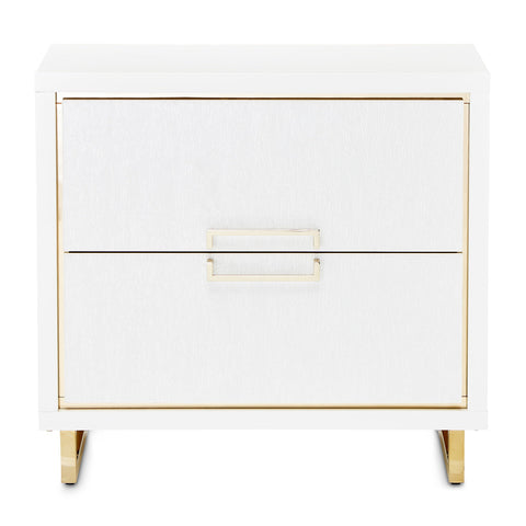 Palm Gate Nightstand Cloud White