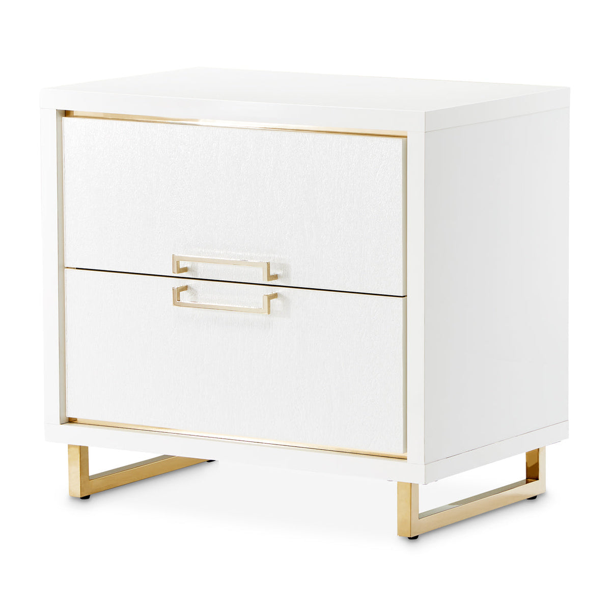Palm Gate Nightstand Cloud White