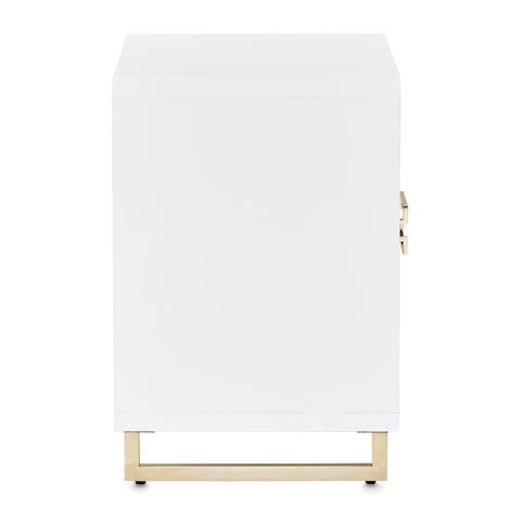 Palm Gate Nightstand Cloud White