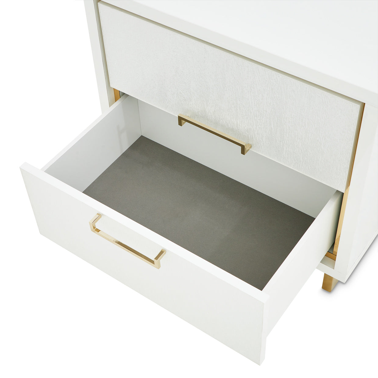 Palm Gate Nightstand Cloud White
