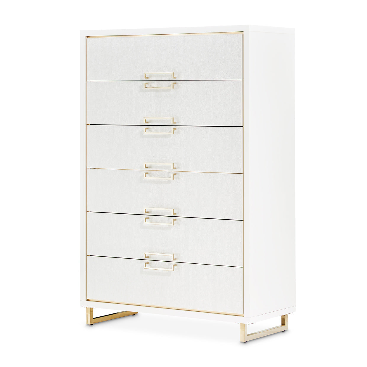 Palm Gate 6 Drawer Chest Cloud White