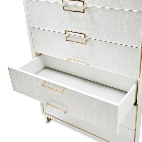 Palm Gate 6 Drawer Chest Cloud White
