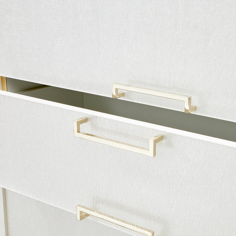 Palm Gate 6 Drawer Chest Cloud White