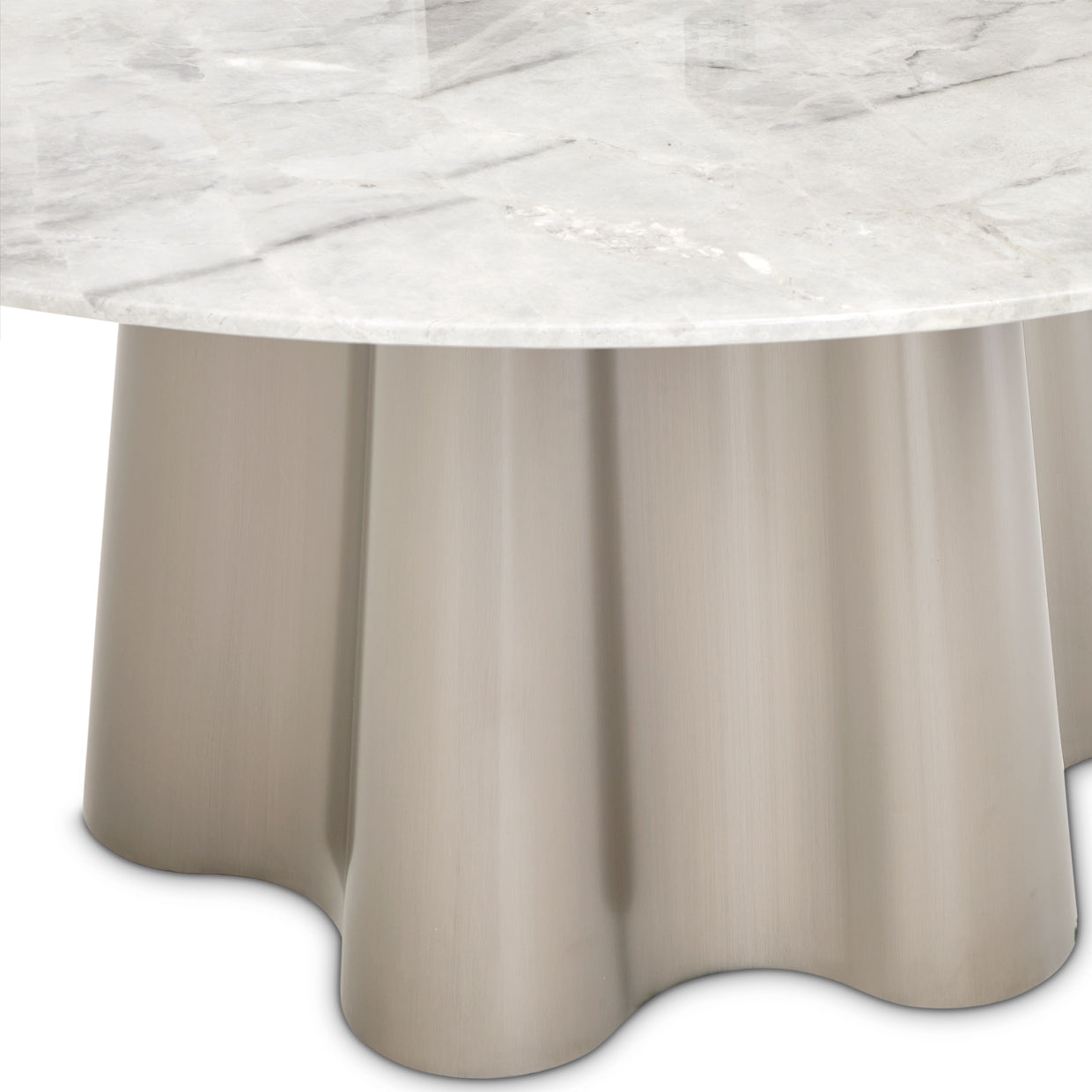 St. Charles Round Marble Dining Table
