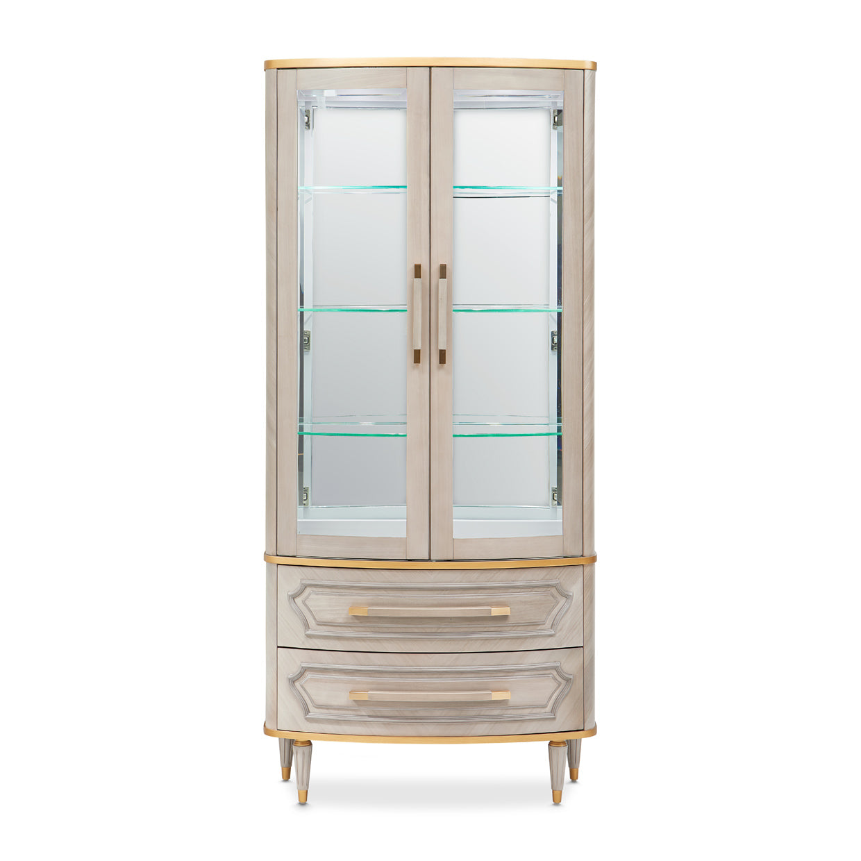 St. Charles Display Cabinet 2pc