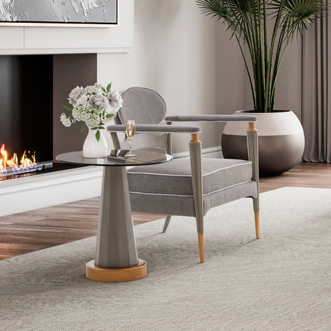 St.Charles Chairside Table Dove Gray