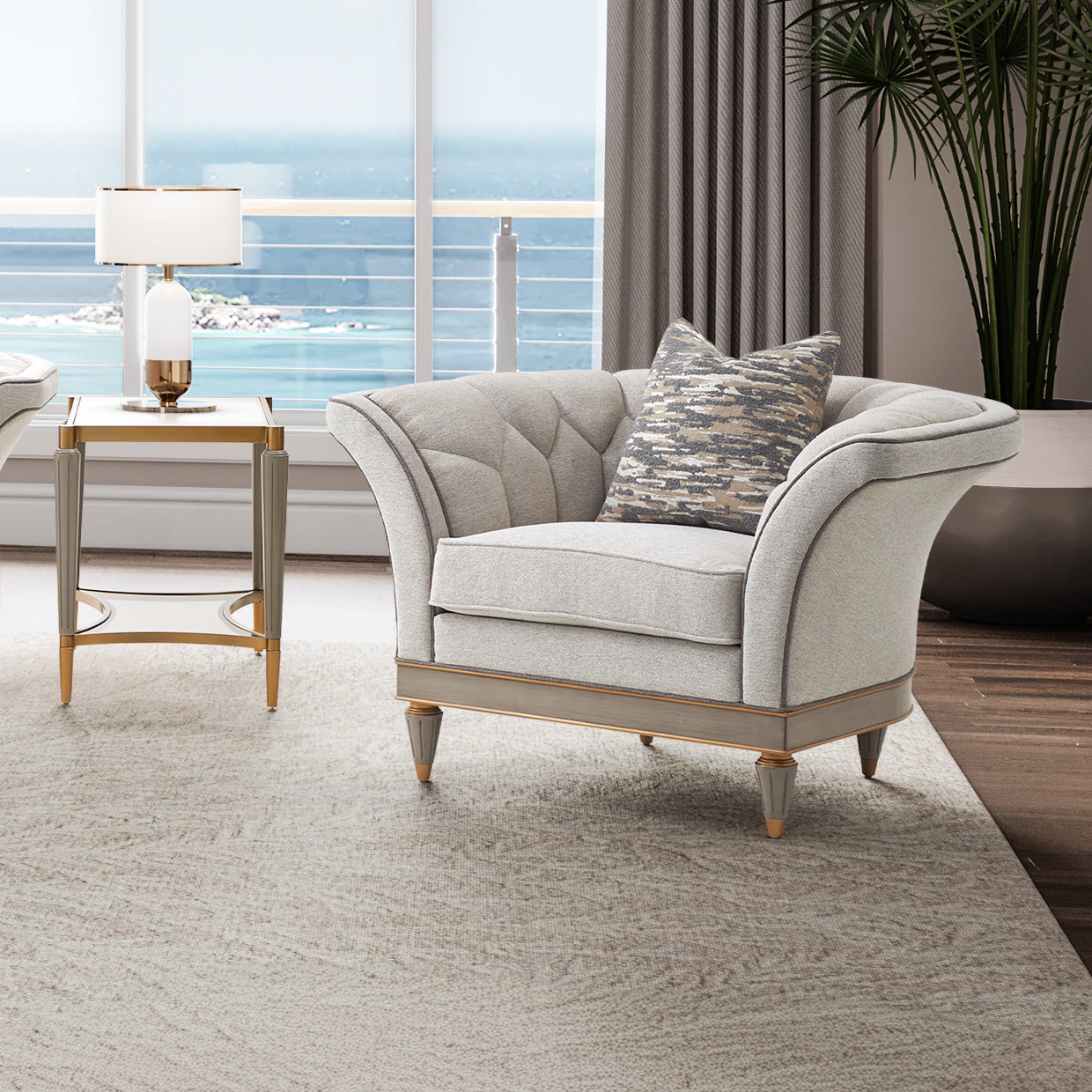 St.Charles Matching Chair Dove Gray