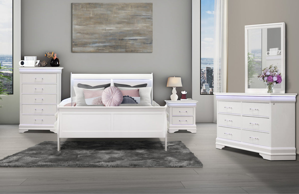 CHARLIE Bedroom Set With LED