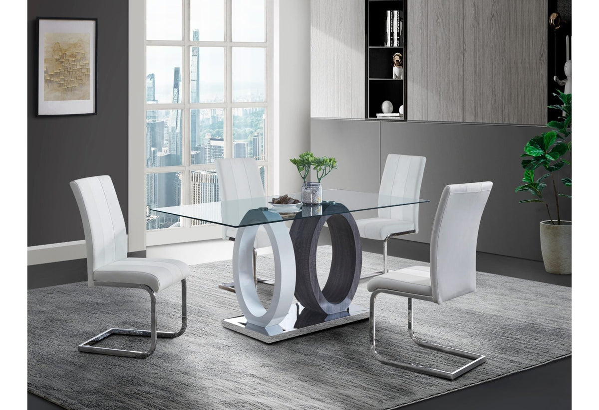 D1628DT + Chair WHITE