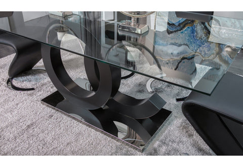 D2207DT Dining Table + Black Chair