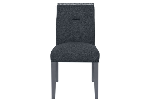 MONACO DARK GREY DINING TABLE AND 4 MONACO DARK GREY DINING CHAIRS