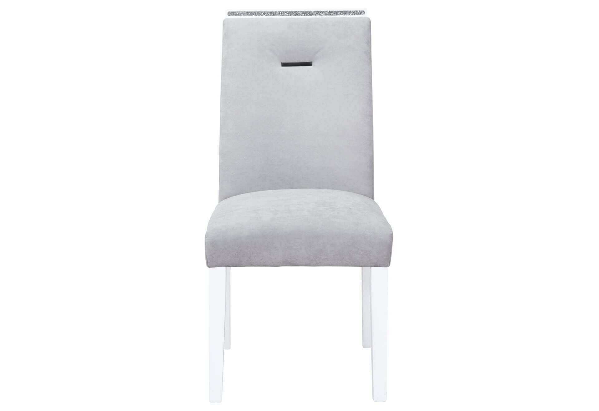 MONACO WHITE DINING TABLE + 4 MONACO DINING CHAIR