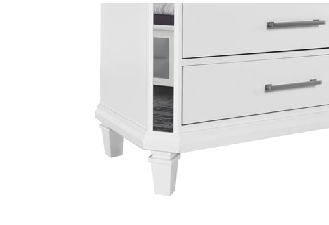 MARCO METALLIC WHITE WITH LED 3D MIRROR