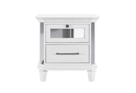 MARCO METALLIC WHITE WITH LED 3D MIRROR