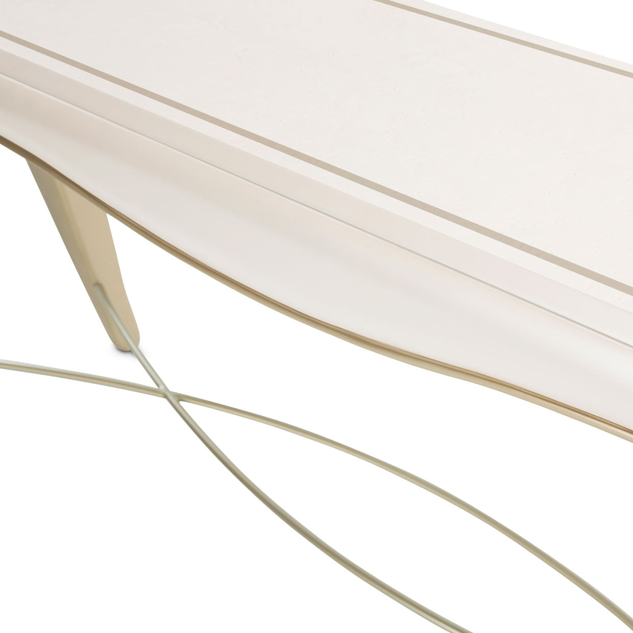 London Place Console Table Creamy Pearl