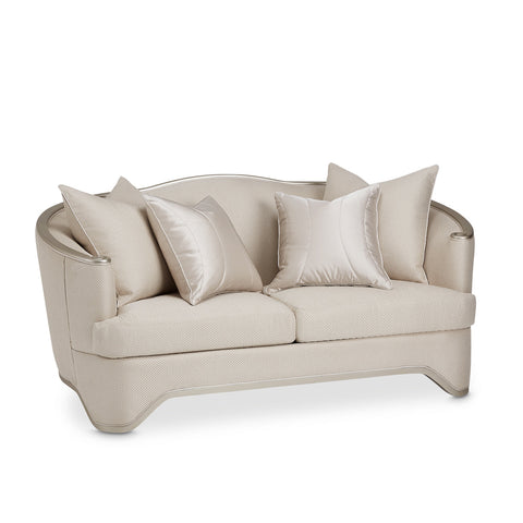 London Place Loveseat Light Champagne