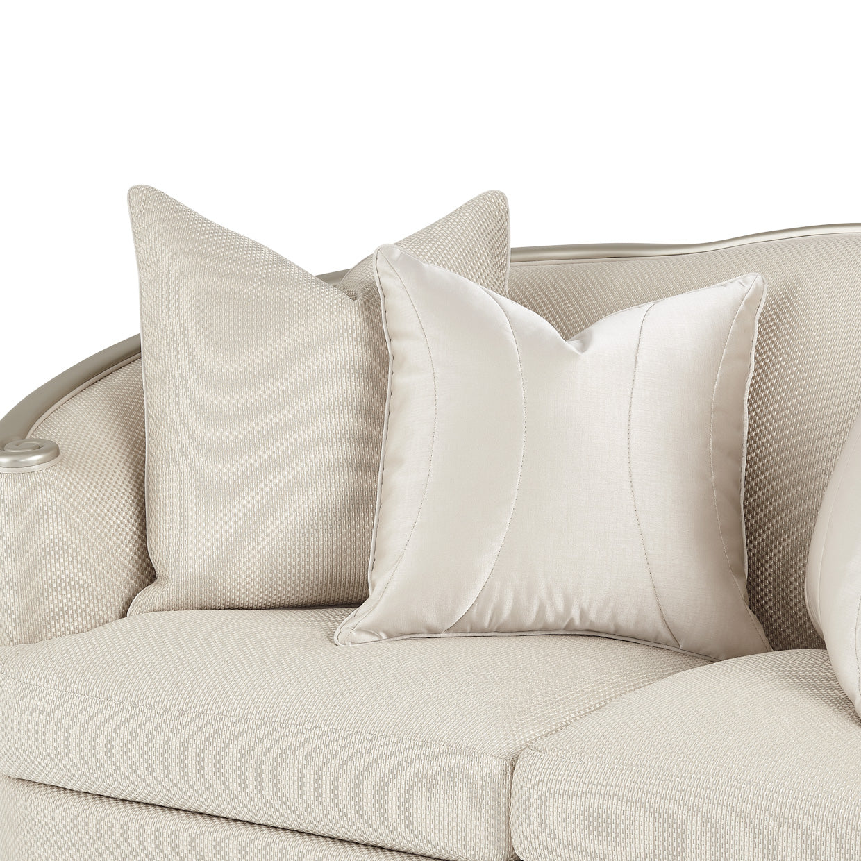 London Place Loveseat Light Champagne