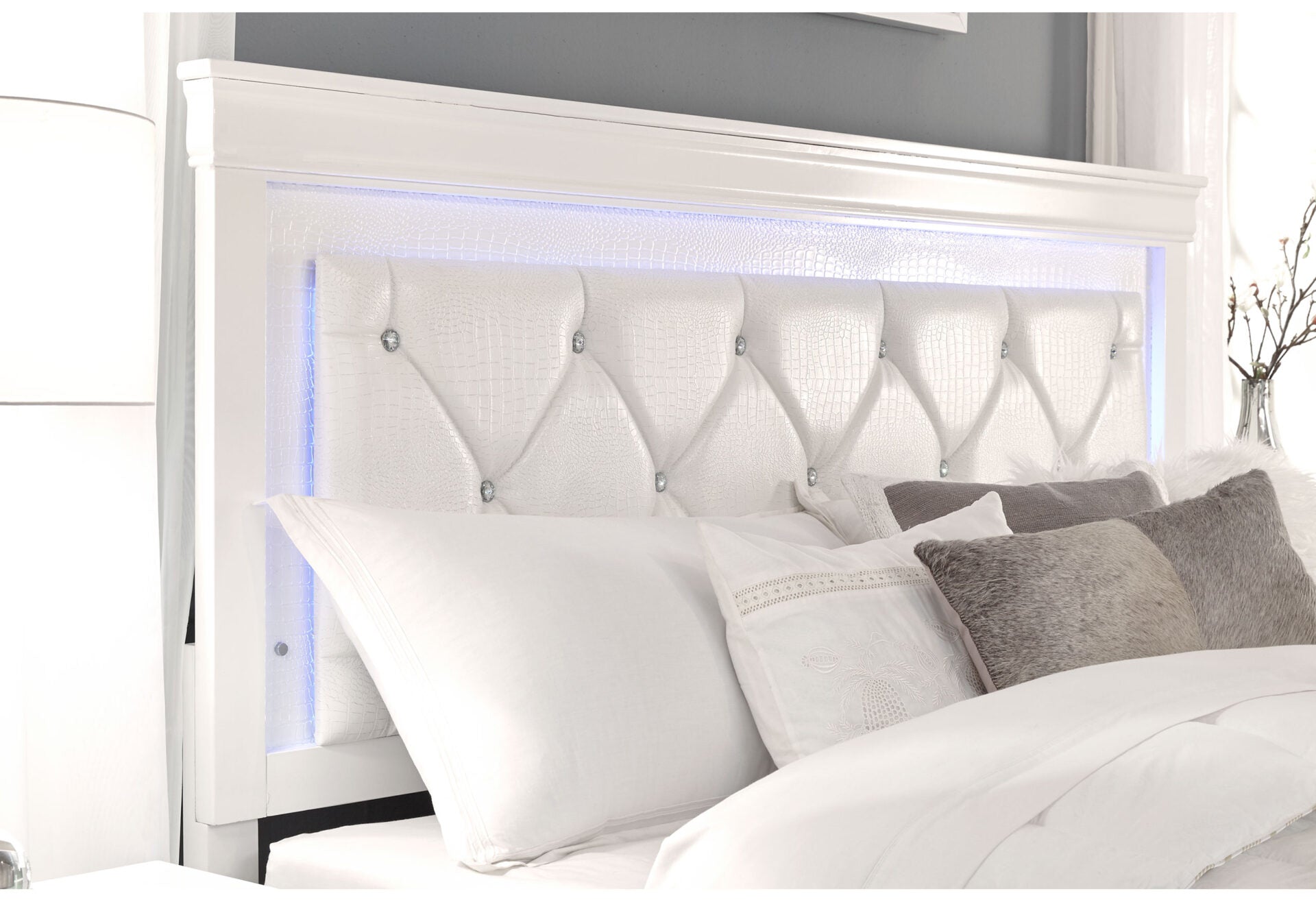 POMPEI METALLIC WHITE WITH LED