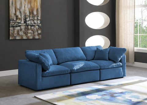 Plush Velvet Standard Modular Down Filled Cloud-Like Comfort Overstuffed 105" So
