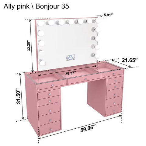 ALLY-PINK Vanity