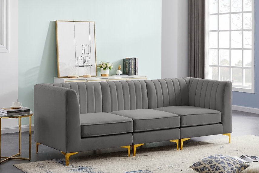 Alina Velvet Modular Sofa