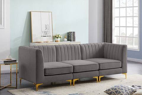 Alina Velvet Modular Sofa