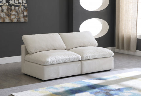 Plush Velvet Standard Modular Down Filled Cloud-Like Comfort Overstuffed 70" Arm