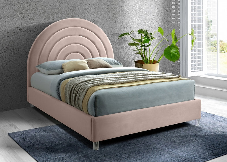 Rainbow Velvet Bed