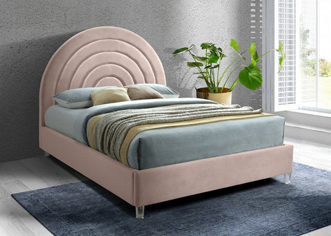 Rainbow Velvet Bed