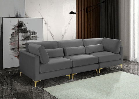 Julia Velvet Modular 108" Sofa