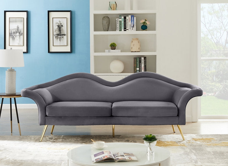 Lips Velvet Sofa