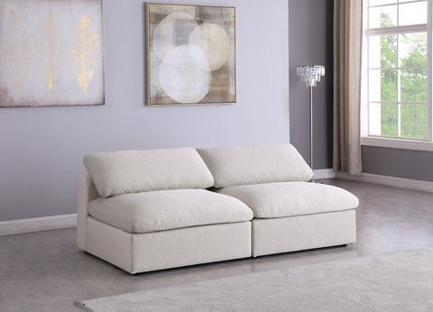 Serene Linen Textured Deluxe Modular Down Filled Cloud-Like Comfort Overstuffed s