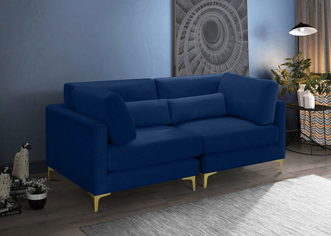 Julia Velvet Modular 75" Sofa