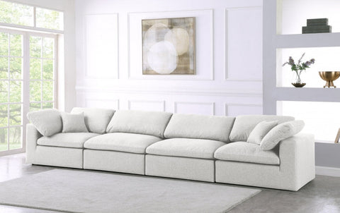 Serene Linen Textured Deluxe Modular Down Filled Cloud-Like Comfort Overstuffed l