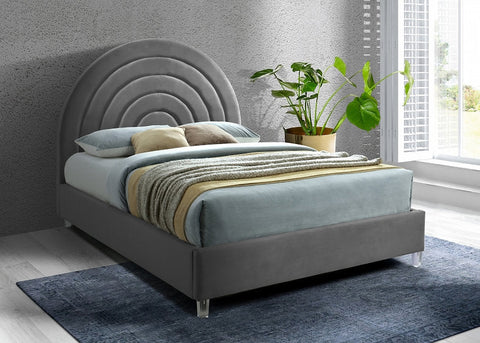 Rainbow Velvet Bed